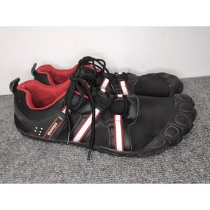 Weweya Barefoot Shoes Size 12.5 47 Minimalist Running Black Red‎ Mesh Rubber